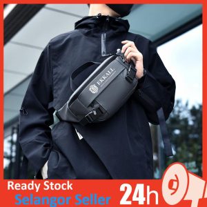 AMG Chest Bag New Men'S Sports Function Business Waist Bag Leisure Shoulder Multifunctional Outdoor Crossbody Bag