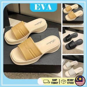 READY STOCK EVA Thick Women Shoes Sandal Kasut Wanita Perempuan Sandals Casual Wedges Flips