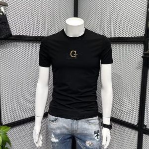 Kemeja-t lengan pendek leher bulat lelaki, kemeja-t kasual serba guna dengan cetakan Baju longgar, jenama fesyen INS, Kemeja-t lengan pendek kasual ringkas, Baju gaya Korea serba guna, baharu 2024