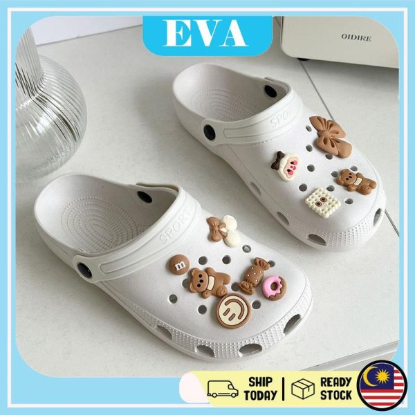 READY STOCK EVA Women Sandal Casual Outdoor Flat Shoes Perempuan Kasut Wanita Fashion