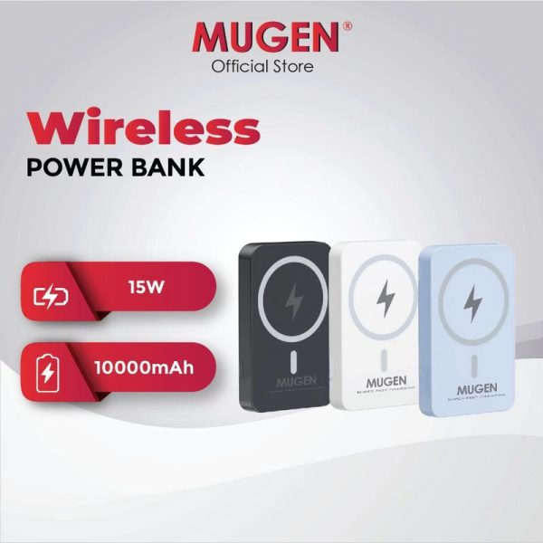 MUGEN Magnetic Wireless Fast Charge 10000mAh Mini PowerBank Charger