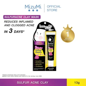 MizuMi Sulfur Acne Clay 13g Reduce Inflamed & Tersumbat Acne