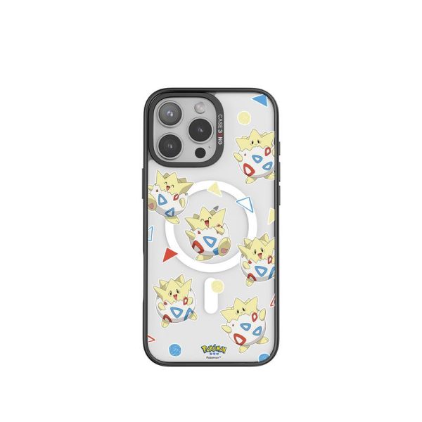 ImagiSnap - Togepi, Dikeluarkan oleh Siri Pokemon2.0, jenama bersama, Pengecasan Magnetik Magsafe, Serasi dengan iPhone 13-16 siri dan Samsung S24 / 24 + / 24U / 25U, Beg Udara Balut Penuh, Empat Penjuru, Tahan Kejutan, CASEBANG