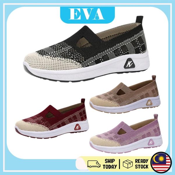 READY STOCK EVA Women's Outdoor Sneakers Sport Shoes Kasut Sukan Wanita Sneaker Perempuan Gym Fashion Casual