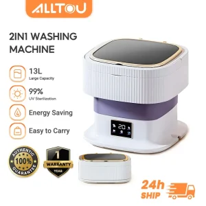 ALLTOU Mesin Basuh 13L Washer Mini Washing Machine with Dryer Portable Washing Machine