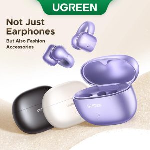 Fon Telinga Tanpa Wayar, UGREEN, Klip Telinga HiTune S3, Fon Kepala Bluetooth 5.4, Reka Bentuk Klip Telinga, Fon Telinga Telinga Terbuka, Bunyi Terbina dalam, Suara HD, Bunyi Panggilan, Fon Telinga Pengurangan Bunyi, SKU: 35296