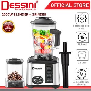 DESSINI ITALY 2.5L Stainless Steel Blender Grinder Mixer Juicer Extractor Food Processor Smoothie Ice Crusher / Pengisar