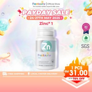 Pentavite Zinc 15mg, for Acne-fighting and Oil Control (30-120 tablets)