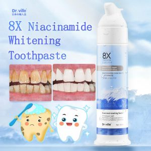 Buy 2 Take 1 Dr.ville Teeth Cleansing Mousse Niacinamide Toothpaste Remove Tooth Stains Oral Odor Cleansing Oral Care