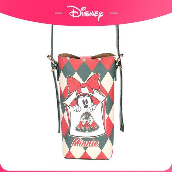 Beg Telefon Baldi Mini Disney Minnie Crossbody, Untuk Wanita, Sesuai untuk COD Selempang Bag