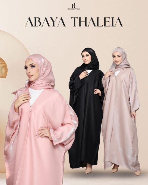 THALEIA KARDIGAN ABAYA - Kardigan sesuai untuk kasual dan formal dan potongan longgar (fabrik shimmer premium cotton)