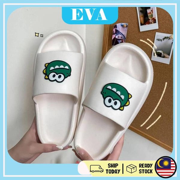 READY STOCK EVA Sandals Casual Cartoon Dinosuar Anti-Slip Slippers Home Sandals Women Men