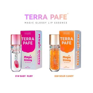 Pati Bibir Berkilat Ajaib, Terra Pafe, 1 helai, Minyak Bibir Pelembap, Teknologi Tahan Lama, Kalis Pemindahan, Warna-Sesuai