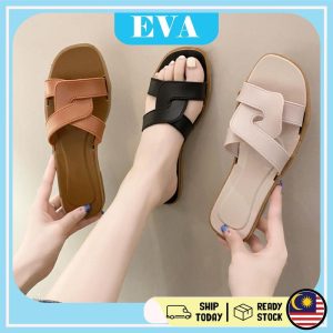 READY STOCK EVA Woman Sandal Kasut Wanita Shoes Perempuan Flat Slipper Kasual