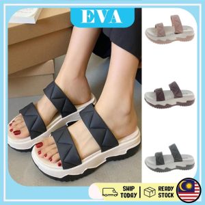 READY STOCK EVA Shoes Thick Women Sandal Kasut Wanita Casual Wedges Flip Perempuan