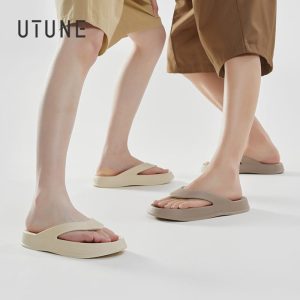 UTUNE, Selipar, Untuk Wanita dan Lelaki, Selipar Luar, Bahan EVA, Lembut dan Tidak licin, Sandal Pantai, Slaid, Sesuai untuk Wanita