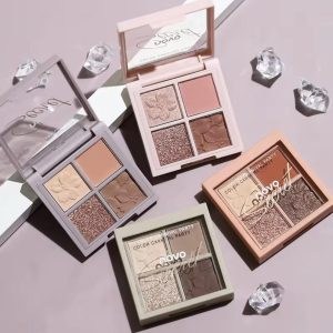 SADOER NOVO 4 colors in 1 Eyeshadow Palate Pigmented Make up Glitter Shining Matte (6g) Makeup Palette