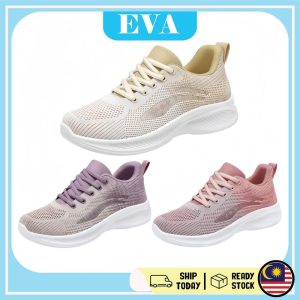 READY STOCK EVA Sneaker Women Kasut Sport Perempuan Kasual Wanita Sukan Sneaker Sarung Shoes Casual Badminton