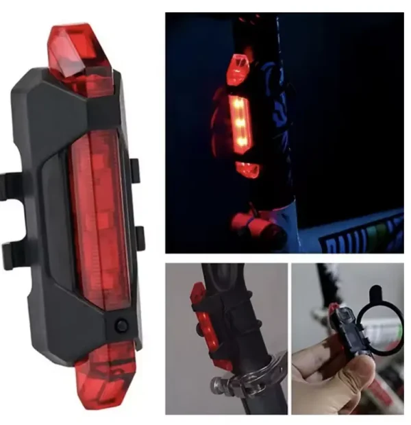 Bicycle Light Waterproof Rear Tail Light LED USB Style Rechargeable or Battery Style Bike Cycling Portable Light