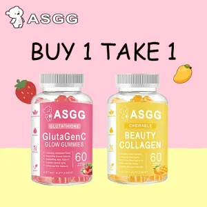 [BUY 1 TAKE 1] ASGG Glutathione Collagen Glow Whitening Skin Brightening with Collagen Gummies 60