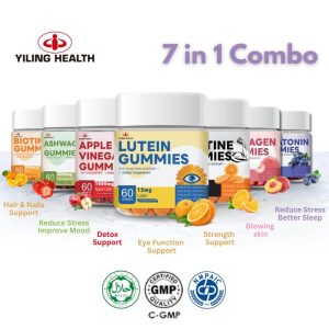 Gummies Vitamin, YILING, Untuk Dewasa, Set Kombo Gummies Tidur, Gummies Yiling herbaland gummies Jus Suplemen