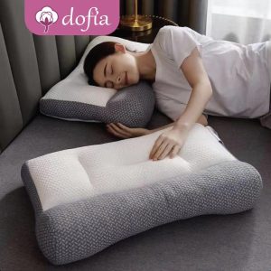 Dofia R01 Japanese pillow neck support Zone division according to sleeping position Knitted fabric Microfiber filling Soft