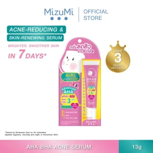 MizuMi AHA BHA Acne Serum 13g Face Serum for Brightening Treatments