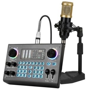 Kad Bunyi Tanpa Wayar, Hosabely, Semua Pusingan, Pengurangan Bunyi Pintar, Keluaran OTG, Cip DSP, Membantu Anda Menerima Siaran Langsung Menyanyi dan Menyesuaikan, Sesuai untuk Telefon Bimbit dan Komputer Laptop audio processor
