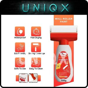 Uniqx Wall Roller Latex Paint Quick Dry Cat Dinding With Tool Roller Multiple Use For Moldy Dirty Yellowing Wall