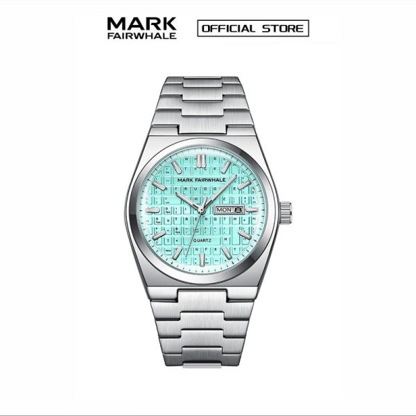 【100% Authentic】Jam Tangan Kuarza Fesyen, MARK FAIRWHALE, Paparan Fungsi Kitaran Kalendar, Dail Hiasan Papan Kekunci, Trend Baharu Kreatif, Gaya Reka Bentuk Unik, Pakaian Gaya Yang Menjadi Milik Semua Orang, FW-5012 Watches