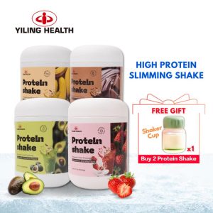 Serbuk Gantian Makanan Wanita Goncang Protein Kesihatan, Yiling, 400g, 4 Perisa Tersedia