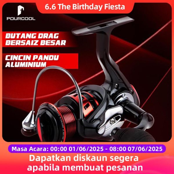 Kekili Memancing, JIADIAONI CK, Kekili Berputar, Siri 1000 - 6000, Kekili Luya Profesional, Sesuai untuk Memancing Mikro Aliran dan Ikan Besar Lautan