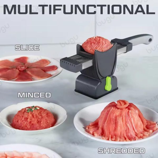 Bugu Meat Slicer Manual Slicers Kitchen Knife Set For Meat Slicing Shredding Manual Fresh Meat Cutter Slicer for Beef Kitchen Tools