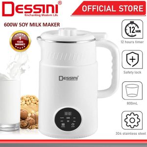 DESSINI ITALY Soybean Soya Bean Nut Soy Milk Maker Rice Paste Soup Heating Machine Boiler Kettle Blender Grinder Juicer