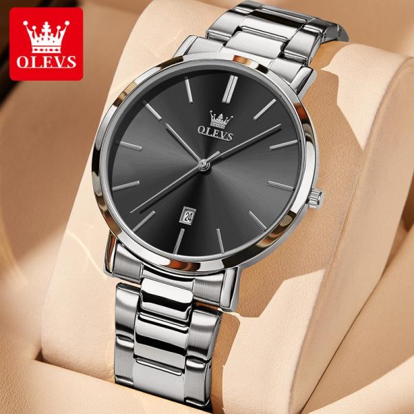 OLVES Jam Analog Tangan Perempuan Original Waterproof Luminous Watch Women Stainless Steel Watch Luxury Green Dive Watches ersedia dalam Stok kotak percuma Gelap Tahan Karat with Luxury Box