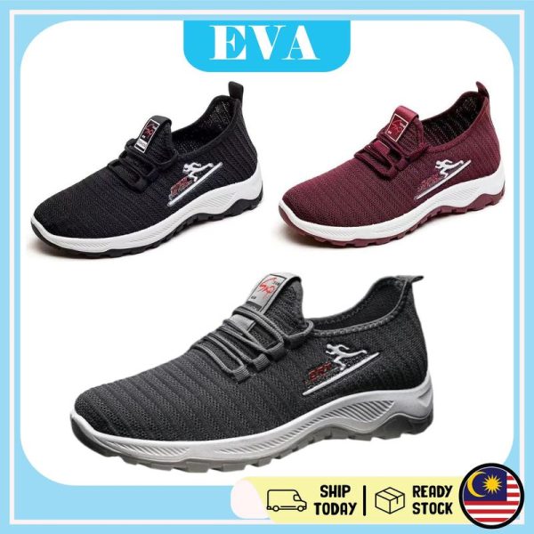READY STOCK EVA The Runhuman Sneaker Unisex Men Women Outdoor Shoe Raya Sneakers Travel Sport Shoes Kasut ks14867 Sukan Wanita Lelaki Gym
