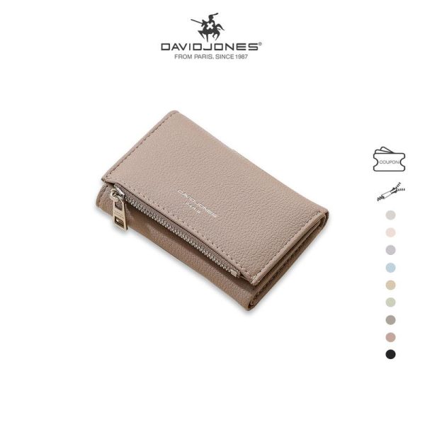 Dompet Kulit PU Corak Buaya, David Jones Paris, Penyusun Pemegang Kad, Untuk Wanita dan Gadis, DJ0087