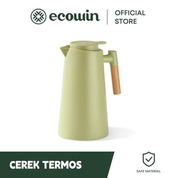 Ecowin - cerek haba isi rumah kapasiti besar air panas 1L Kitchenware Durable Black Vacuum Flasks