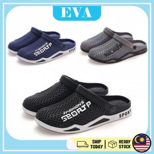 READY STOCK EVA Slipper Hole Shoes no-slip Selipar Hiking Men Flat Sandals Kasut Lelaki Kasual