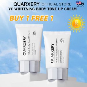 【Buy 1 Free 1】QUARXERY VC Body Tone Up Cream SPF30 PA+++ Sunscreen/Whitening/Moisturizer Facial Face