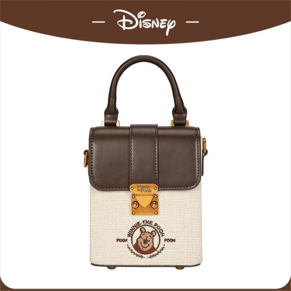 Beg Tote Pegang Tangan, Disney, Untuk Wanita, Ketibaan Baru pada tahun 2024, Rekaan Kontras Warna, Sesuai untuk Ulang-alik, Satu Bahu