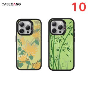 Sarung Telefon, CASEBANG, Reka Bentuk Bunga, Serasi dengan iPhone 13-15, dengan Penutup Belakang Boleh Tanggal, Serasi dengan Magsafe