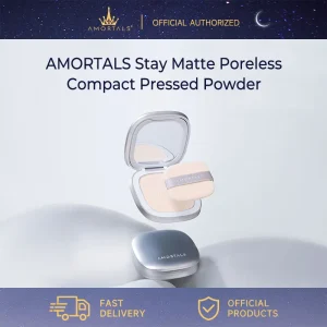 AMORTALS Stay Matte Poreless Compact Powder Pressed Powder