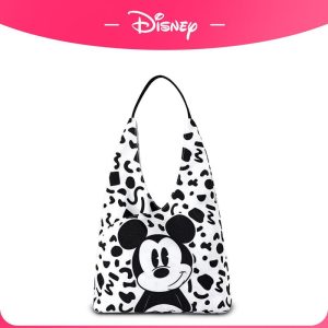 Beg Bahu Pegang Tangan Mickey Klasik, Kapasiti Besar, Disney Tote Bags Totebag Wanita