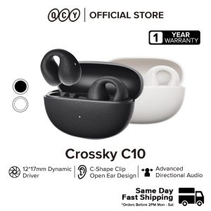 QCY Crossky C10 Ear-Clip Open Ear TWS Earphones Bluetooth 5.4 For Sports With Multi-Device Connect