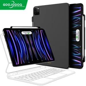 GOOJODOQ Magnetic Cover | Magic Keyboard Pen Holder Case Cover | Compatible with iPad Air 4/5 Pro 11/12.9