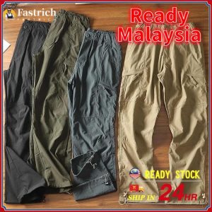 {Ready Malaysia}Seluar Kargo Luaran, Fastrich, Untuk Lelaki, Longgar, Kaki Lurus, Gaya Kasual, Sesuai untuk Mendaki Gunung, Cepat Kering, Kalis Air Amerika