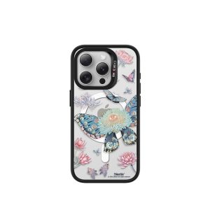 ImagiSnap, CASEBANG, Reka Bentuk Rama-rama Oriental, Siri Taman Impian Oriental, Pengecasan Magnetik, Jenama bersama IP, Magsafe, Serasi dengan iPhone 13-16 dan Samsung S24 / 24 + / 24U / 25U, Beg Udara Balut Penuh, Empat Penjuru, Tahan Kejutan