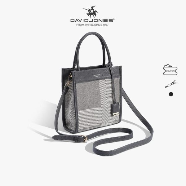 Beg Silang Badan, David Jones Paris, Koleksi Baru Musim Bunga Musim Panas, Untuk Wanita Pereka, Saiz Kecil, Beg Pemegang Atas, Diperbuat daripada Kulit PU, Lembut dan Lentur, Gaya CM7039