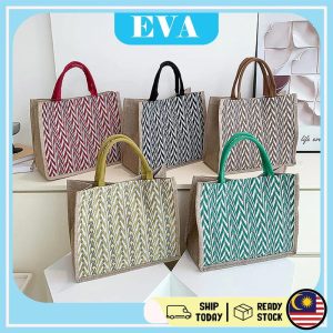 READY STOCK EVA Japan Canvas Design Tote Bag Handbag Shoulder Beg Sling Bags